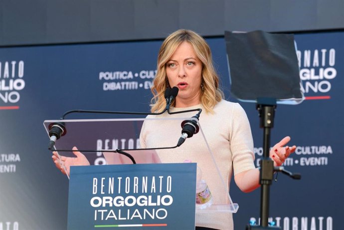 La primera ministra italiana Giorgia Meloni