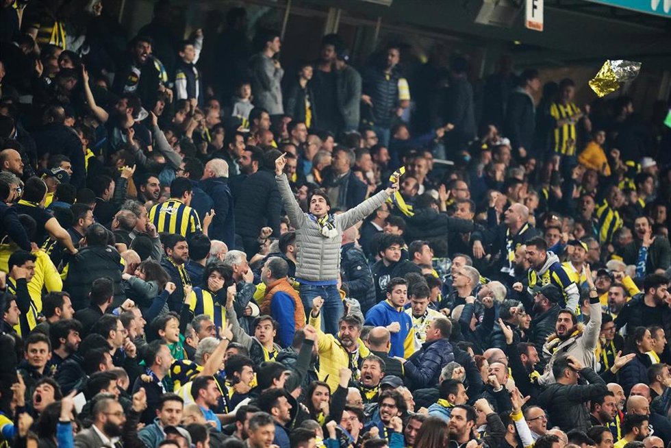Archivo - Aficionados del Fenerbahce - Galatasaray
