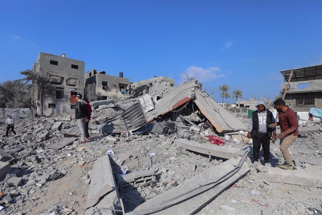 Ataques israelíes sobre Deir al Balá (Gaza) 