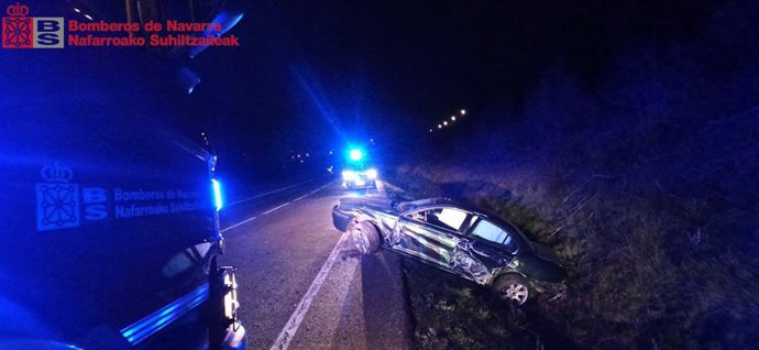 Imagen de uno de los vehículos implicados en el accidente.