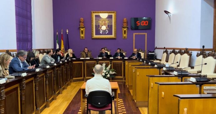 Archivo - Imagen del pleno del Ayuntamiento de Jaén. (Foto de archivo).