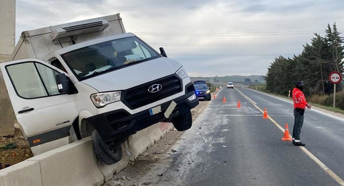 Imagen del vehículo accidentado.