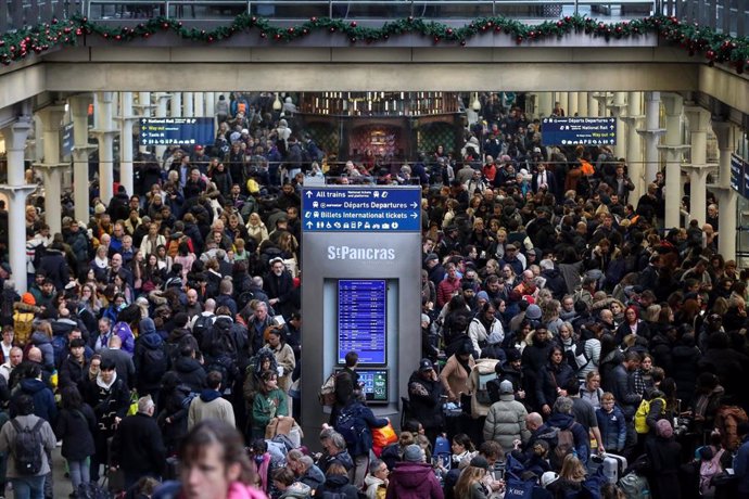 Cancelaciones en la Estación de Saint Pancras de Londres