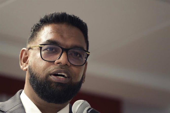 Archivo - El presidente de Guyana, Irfaan Ali