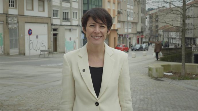 A portavoz nacional do BNG, Ana Pontón, durante a súa mensaxe de Fin de Ano.