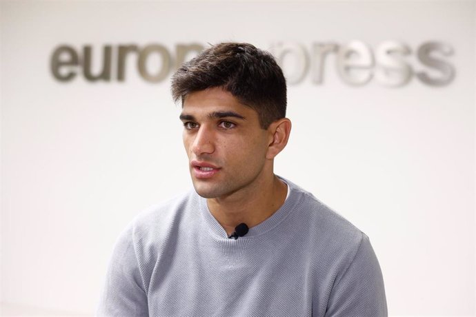 Jorge Martin attends an interview for Europa Press at headquarters of Europa Press on December 14, 2023, in Madrid, Spain.