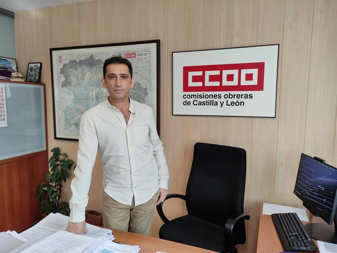 Archivo - El secretario general de CCOO en Castilla y León, Vicente Andrés, en una fotografía de archivo. 