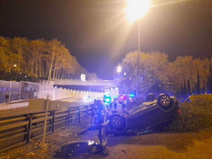 Accidente de Barcelona este lunes de madrugada