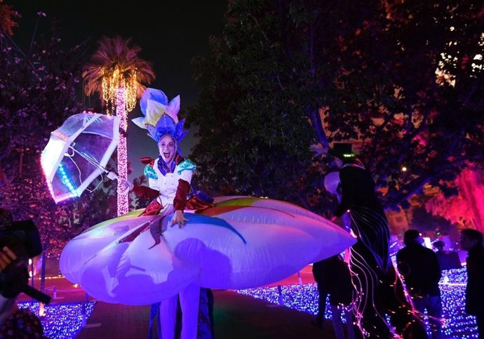 Uno de los espectáculos de Navidad organizados pir el Ayuntamiento de Murcia