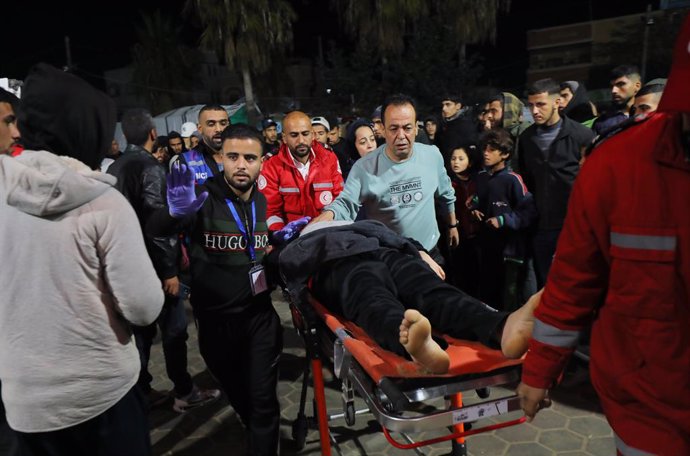 Trasllat en un hospital de la Franja de Gaza