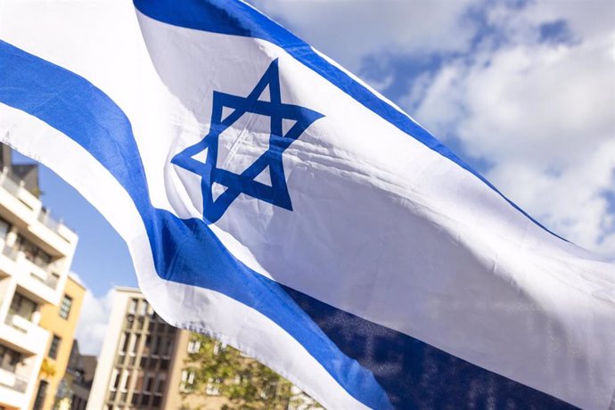 Archivo - Una bandera de Israel