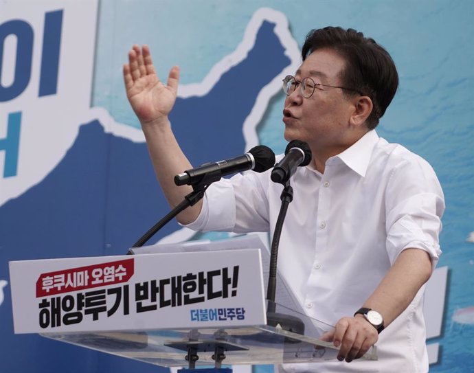 Archivo - El líder de la oposición de Corea del Sur, Lee Jae Myung