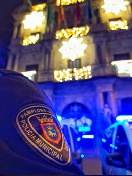 Agente de la Policía Municipal de Pamplona.