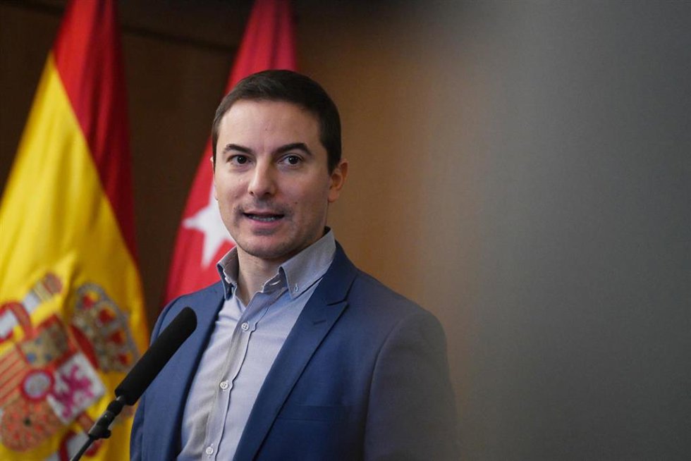 El portavoz del PSOE en la Asamblea, Juan Lobato,