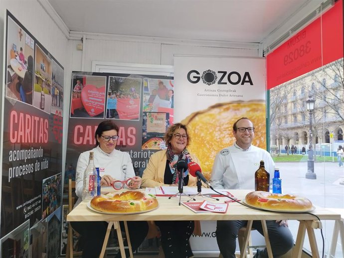 Presentación del V Roscón Solidario de Caritas.