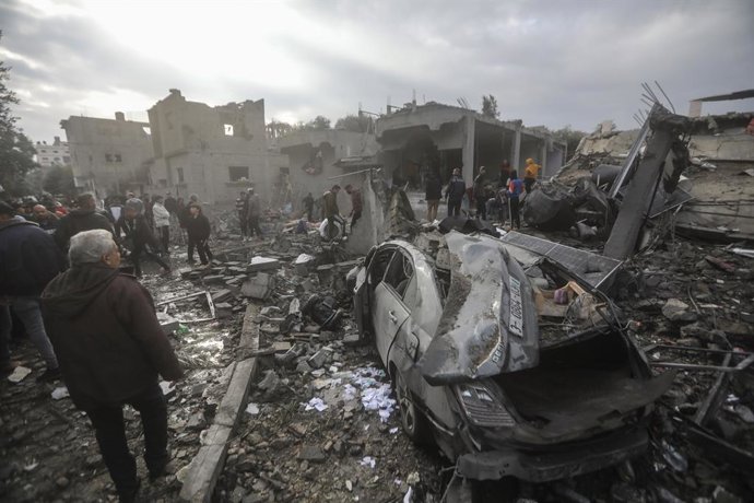 Ataque israelí en Deir al Balá, en la Franja de Gaza (archivo)