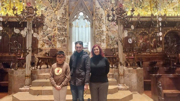 Intérpretes de la sibila de Valncia, Noel López, Alguer, Gabriele Catalano, y Barcelona, Esther Barceló.