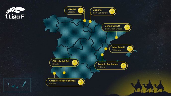 Los clubes de la Liga F regalarán por el día de Reyes un total de 350 balones oficiales.