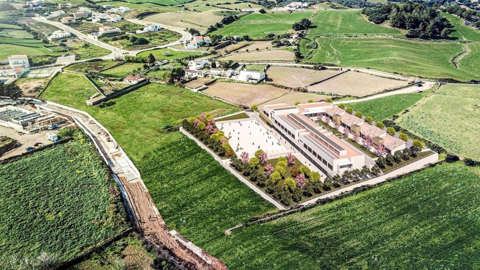 Render del nuevo CEIP Es Mercadal.