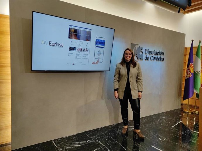 La presidenta de la Empresa Provincial de Informática (Eprinsa) de la Diputación de Córdoba, Sara Alguacil.