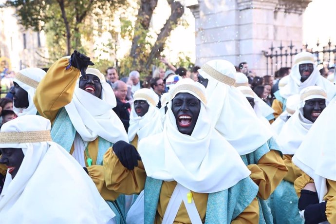 Archivo - Imágenes del cortejo real de la Cabalgata de Reyes Magos de Sevilla, en una imagen de recurso.