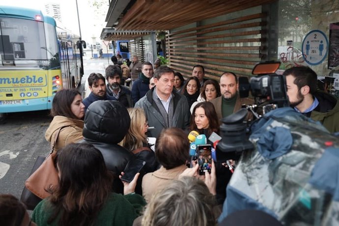 El candidato socialista a la Presidencia de la Xunta, José Ramón Góme Besteiro