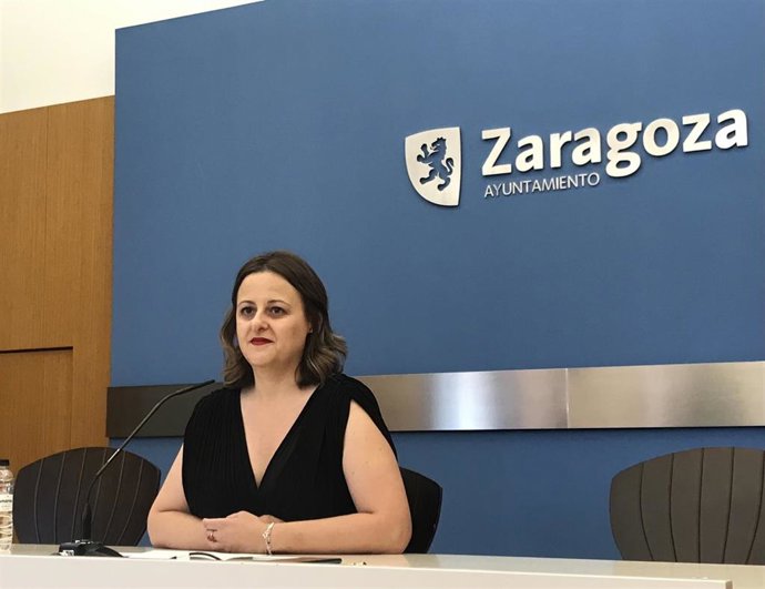 Archivo - La portavoz del grupo municipal de ZeC en el Ayuntamiento de Zaragoza, Elena Tomás