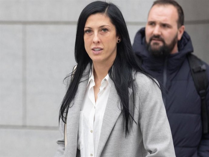 La futbolista Jenni Hermoso a su salida de declarar en la Audiencia Nacional por el caso Rubiales  este martes
