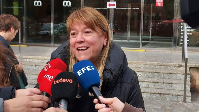 La consellera de Cultura de la Generalitat, Natlia Garriga, lamenta la mort de 'Colita' i celebra el seu llegat en declaracions a la premsa després d'acudir al tanatori dels Corts de Barcelona, que acull la capella ardent.