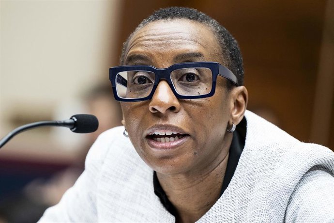 January 2, 2024: CLAUDINE GAY said Tuesday she was resigning the presidency of Harvard University. Gay faced harsh criticism over the school's response to antisemitic incidents as well as an ongoing plagiarism scandal. FILE PHOTO: December 5, 2023, Wash