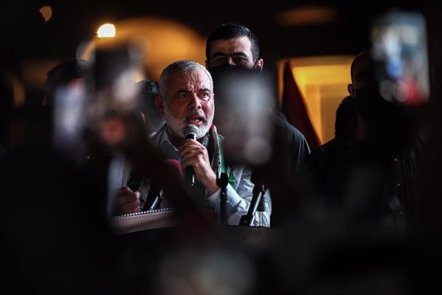 Archivo - El líder del brazo político del Movimiento de Resistencia Islámica (Hamás), Ismail Haniyé