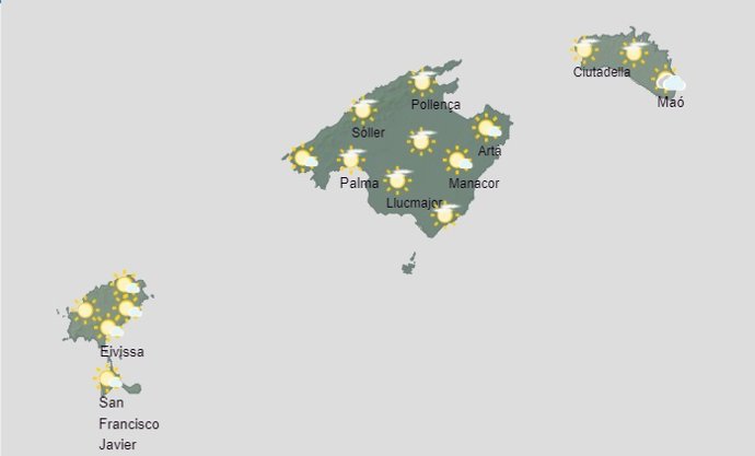 El tiempo hoy, miércoles 3 de enero, en Baleares.