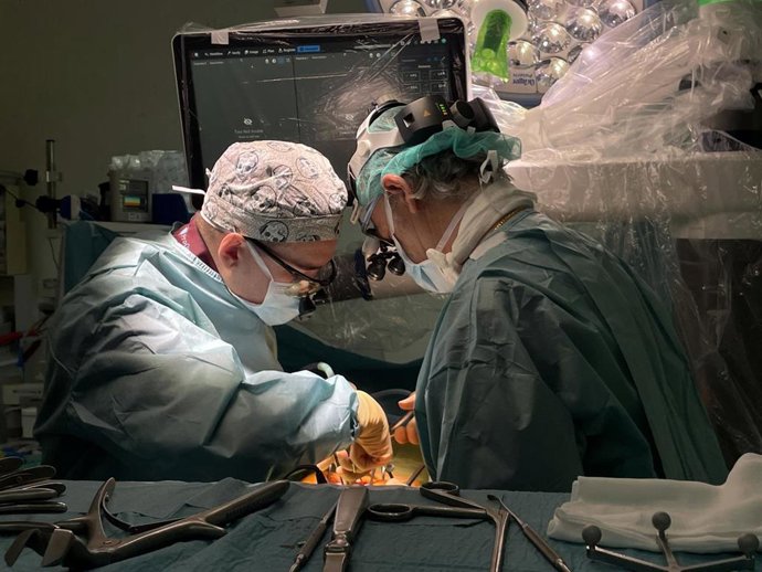 Operación en el Hospital de La Paz