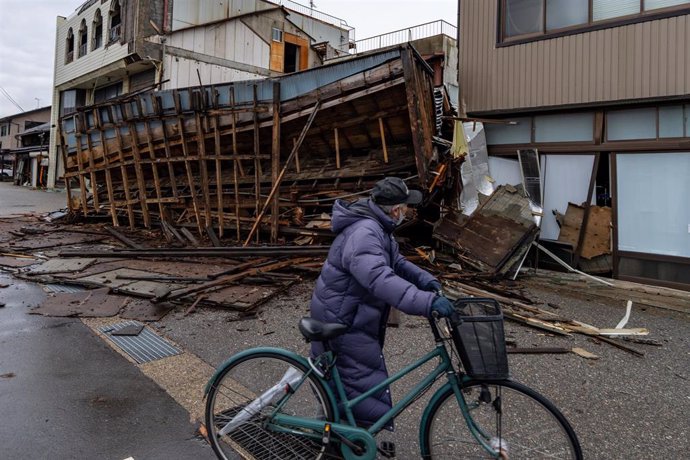 Imagen de archivo de los daños causados por el terremoto en la prefectura de Ishikawa, en Japón.