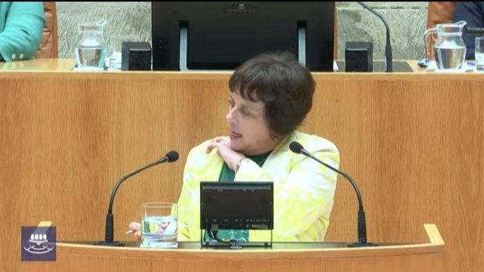 Archivo - La portavoz de Podemos IU, Henar Moreno