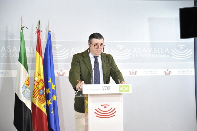 El diputado de Vox en la Asamblea Javier Bravo Arrobas