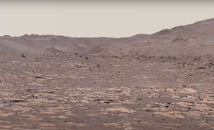Imagen del cráter Jezero de Marte