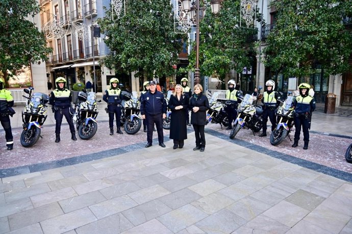 Presentación de las nuevas motos de la Policía Local de Granada.
