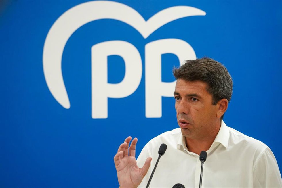 Archivo - El 'president' de la Generalitat Valenciana y presidente del PPCV, Carlos Mazón.