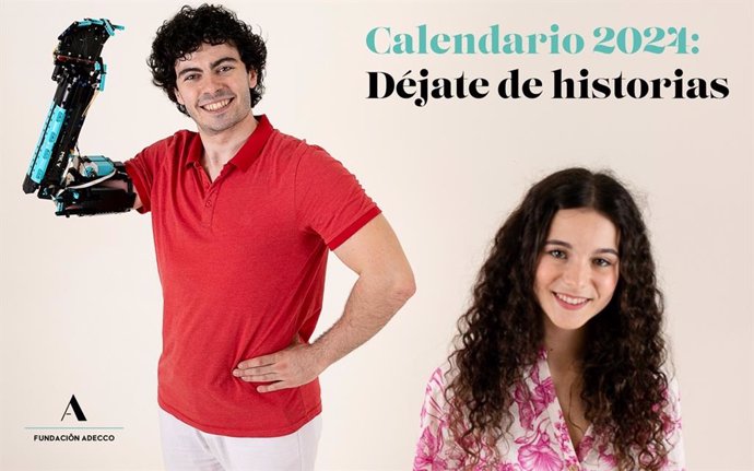 Jóvenes con discapacidad de la "generación Z" se unen en el Calendario 2024 de Adecco para lograr su plena inclusión