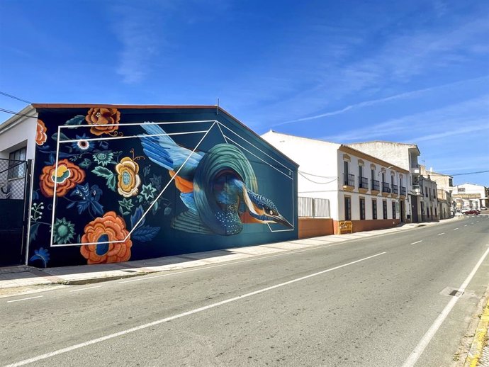 Archivo - Mural del artista Brea que luce en Arroyo de la Luz.