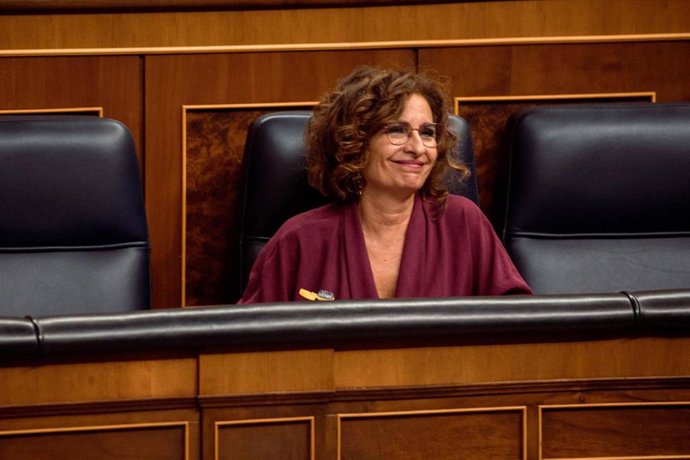 La vicepresidenta cuarta y ministra de Hacienda y Función Pública, María Jesús Montero
