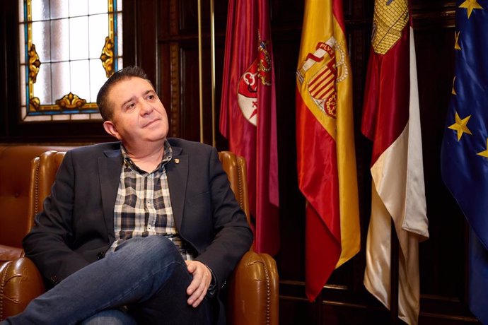 El presidente de la Diputación de Albacete, Santi Cabañero, en entrevista con Europa Press