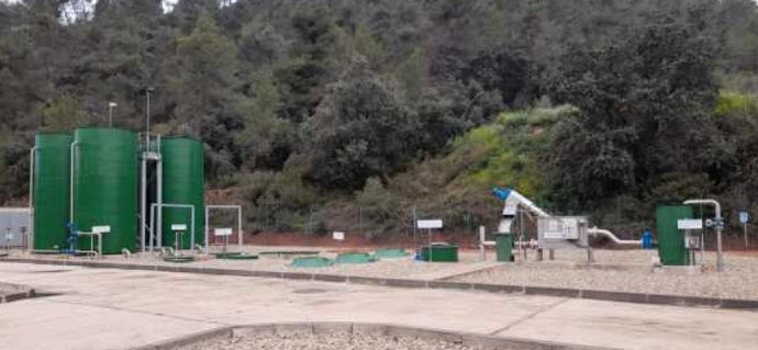 Detalle de la depuradora