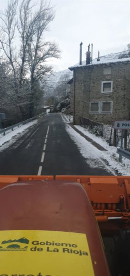 Archivo - Nieve en La Rioja