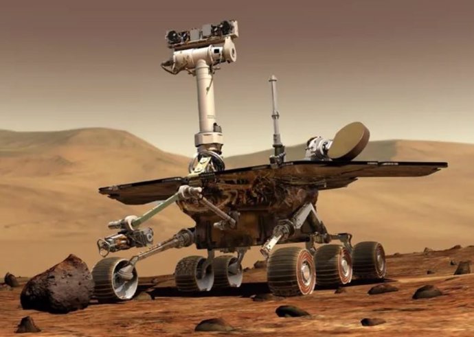 Ilustración del rover Spirit