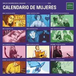 Calendario de mujeres 2024 editado por la Diputación de Sevilla.