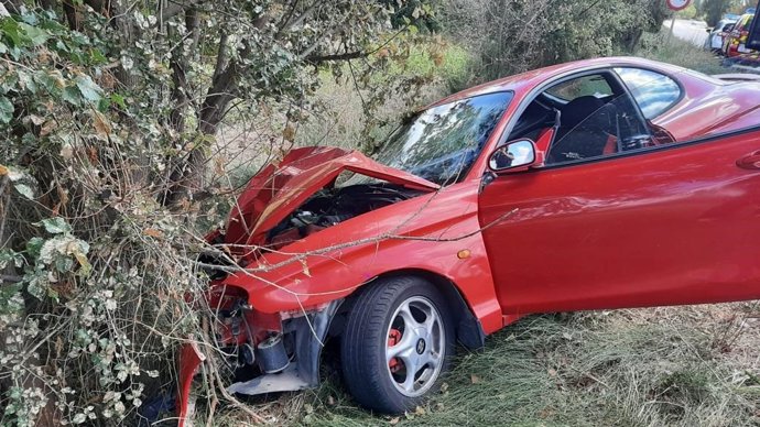 Archivo - Accidente de tráfico en Cuenca capital.