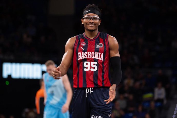 El jugador del Baskonia Chima Moneke durante un partido