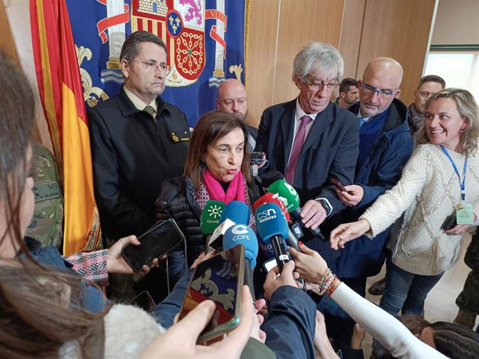 La ministra de Defensa, Margarita Robles, este jueves